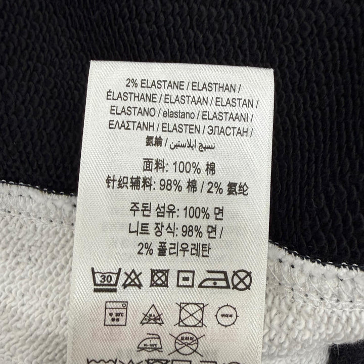 Pristine BURBERRY hoodie black cotton mens M 8034510