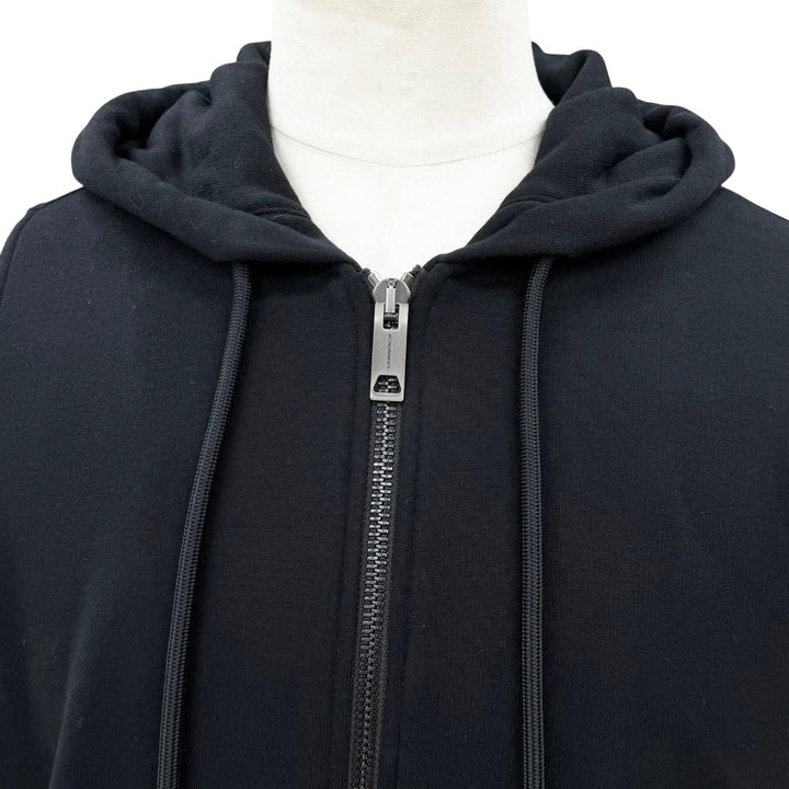 Pristine BURBERRY hoodie black cotton mens M 8034510