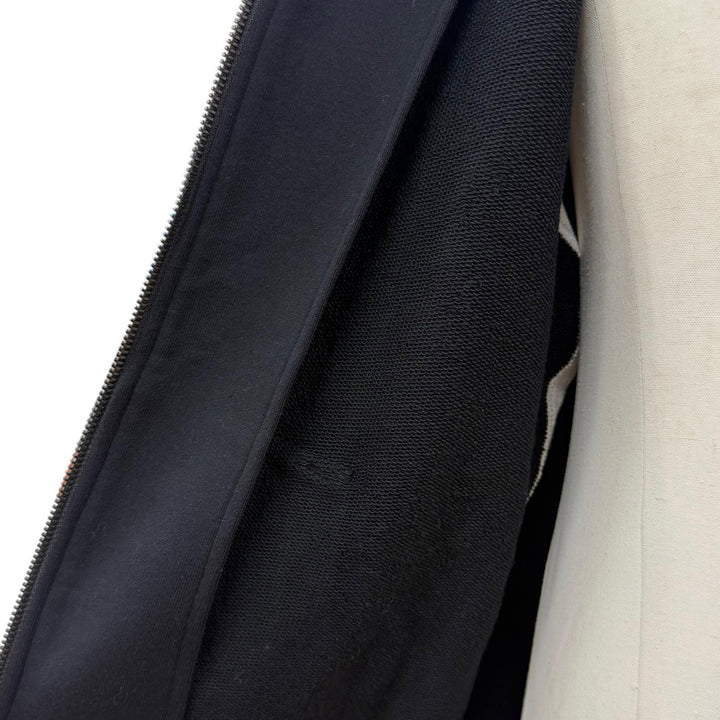 Pristine BURBERRY hoodie black cotton mens M 8034510