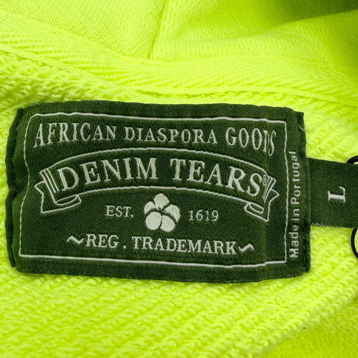 Pristine DENIM TEARS hoodie ADG Zip Hoodie zip-up hoodie lime green
