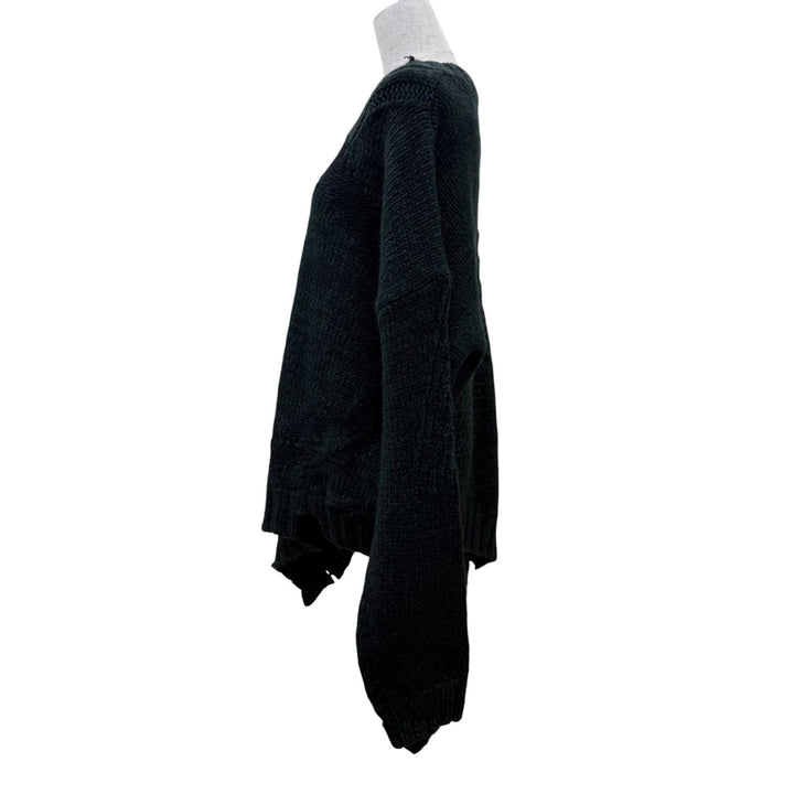 Pristine MM6 Maison Margiela knit distressed sweater with scarf. S