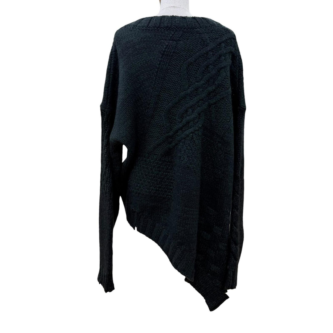 Pristine MM6 Maison Margiela knit distressed sweater with scarf. S