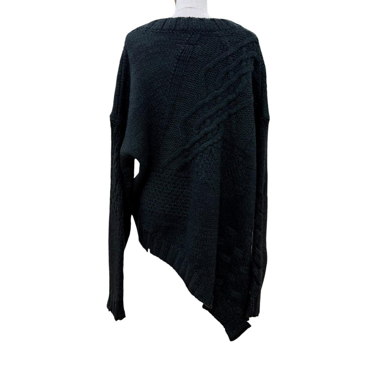 Pristine MM6 Maison Margiela knit distressed sweater with scarf. S