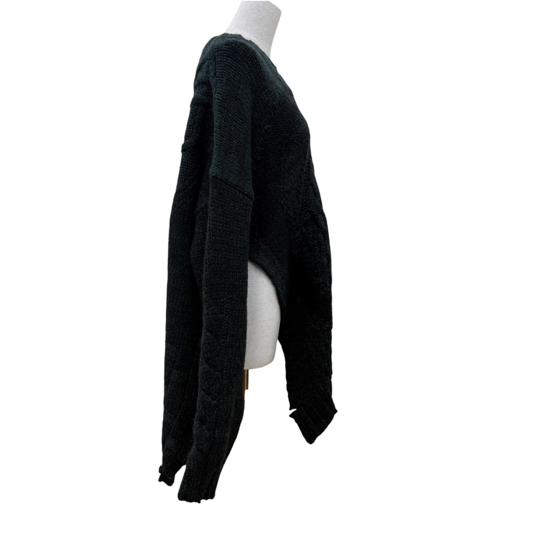 Pristine MM6 Maison Margiela knit distressed sweater with scarf. S