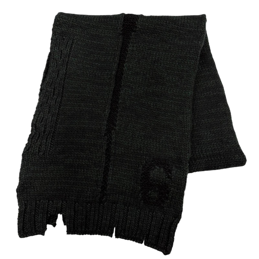 Pristine MM6 Maison Margiela knit distressed sweater with scarf. S