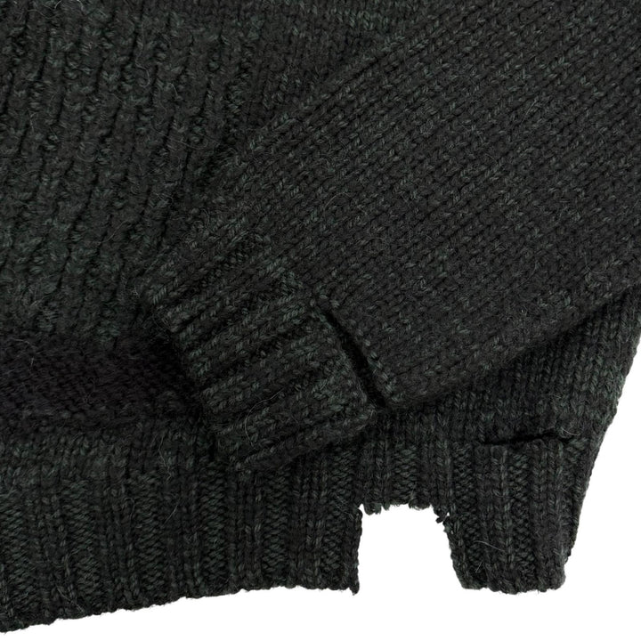 Pristine MM6 Maison Margiela knit distressed sweater with scarf. S