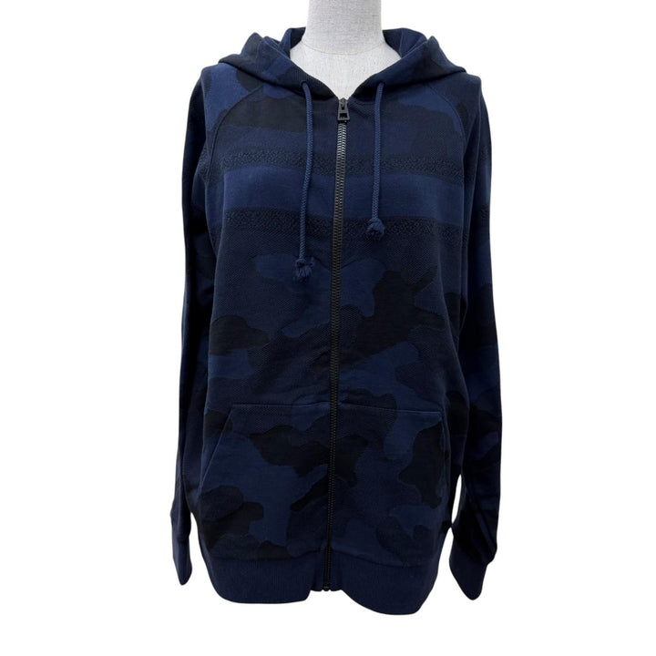 Excellent Christian Dior hoodie camouflage Navy cotton Women 44 053G01A4600