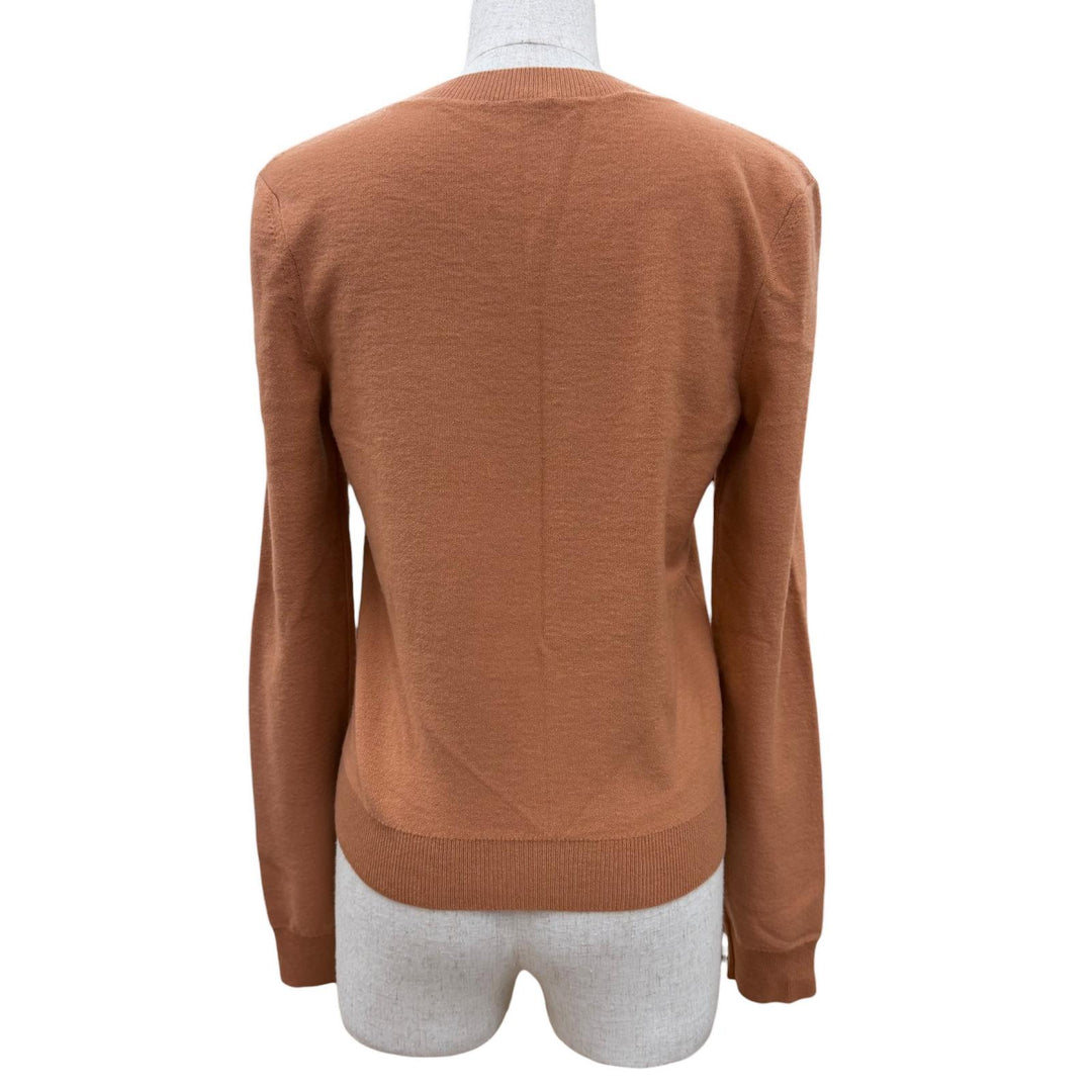 Excellent HERMES knit BRIDES de GALA Brides for ceremonies Long sleeve Orange 34