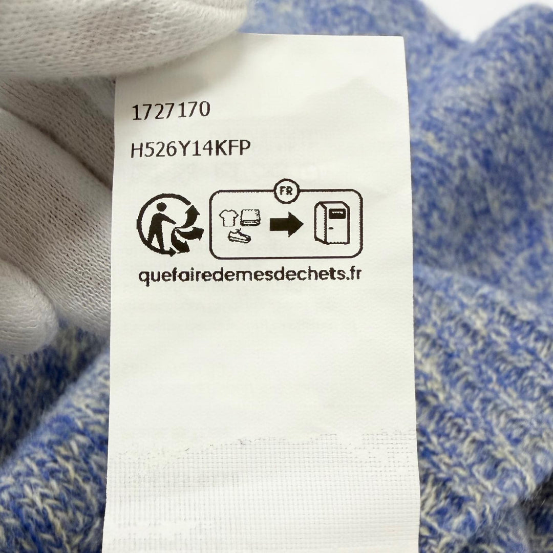Excellent LOEWE sweater Anagram Crew Neck Long Sleeve blue wool