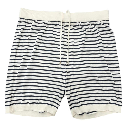 Excellent PRADA Shorts Border Pattern Ivory silk mens 46 UMP120 S221 102P