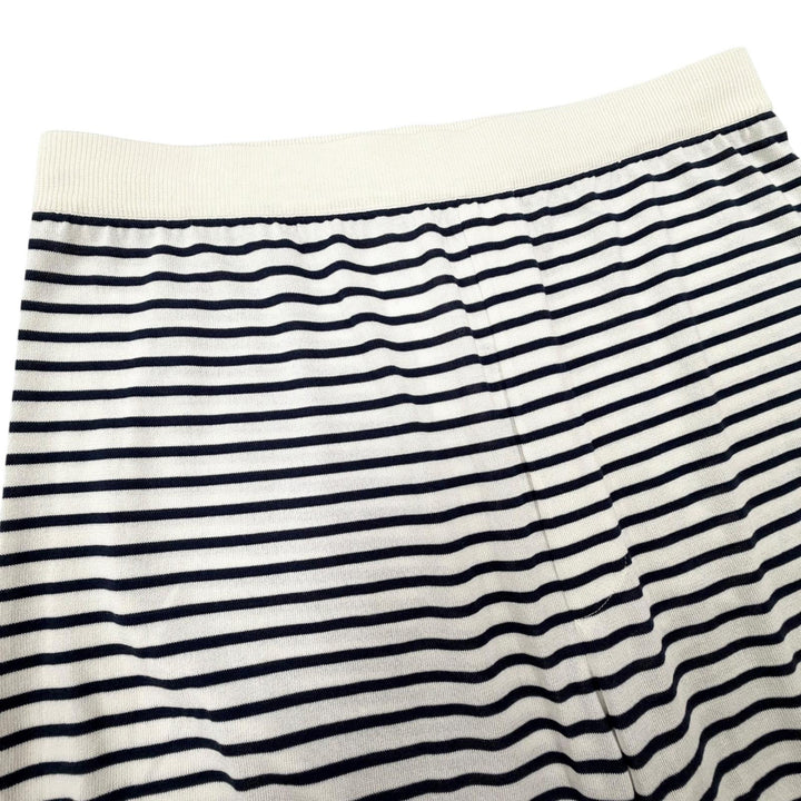 Excellent PRADA Shorts Border Pattern Navy silk mens 50 UMP120 S221 102P