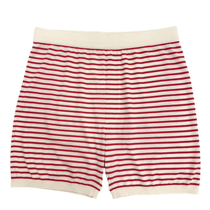 Excellent PRADA Shorts Border Pattern Red silk mens 50 UMP120 S221 102P