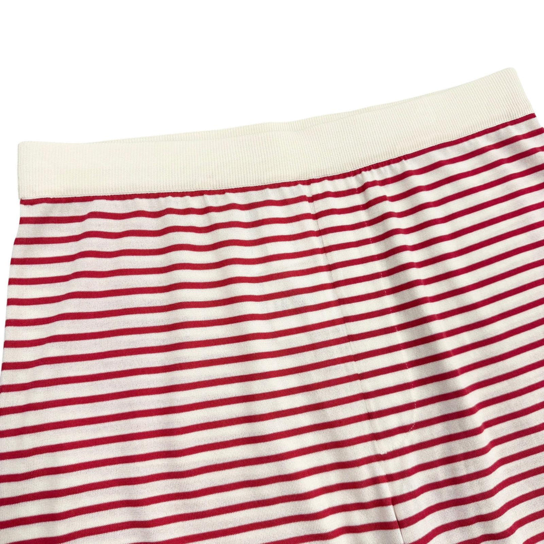 Excellent PRADA Shorts Border Pattern Red silk mens 50 UMP120 S221 102P