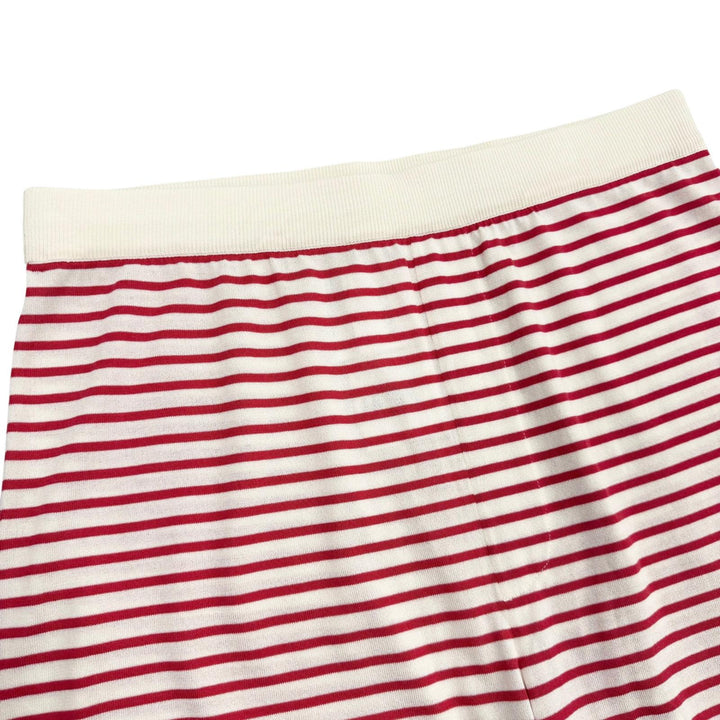 Excellent PRADA Shorts Border Pattern Red silk mens 50 UMP120 S221 102P