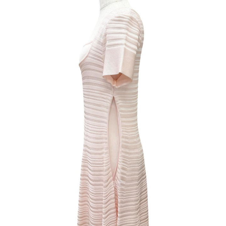Great Christian Dior one piece Short-sleeved knit top with built-in pink 40