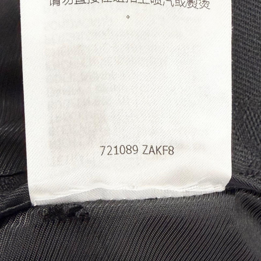 Great GUCCI tailored jacket GG pattern logo button single black 42 721089 ZAKF8