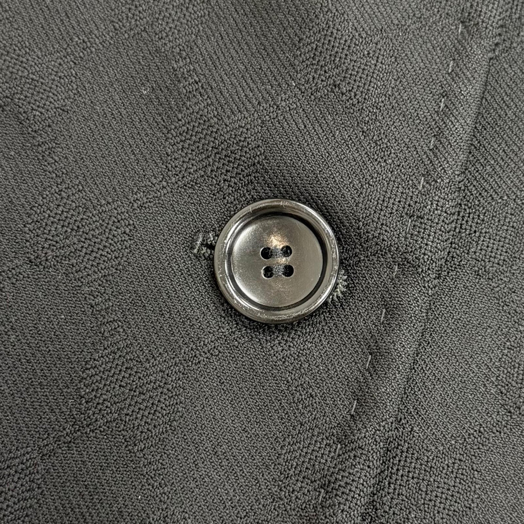 Great GUCCI tailored jacket GG pattern logo button single black 42 721089 ZAKF8