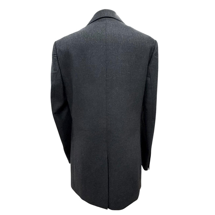 Excellent CELINE tailored jacket Gold Button Charcoal gray cashmere 36 2V58I561F