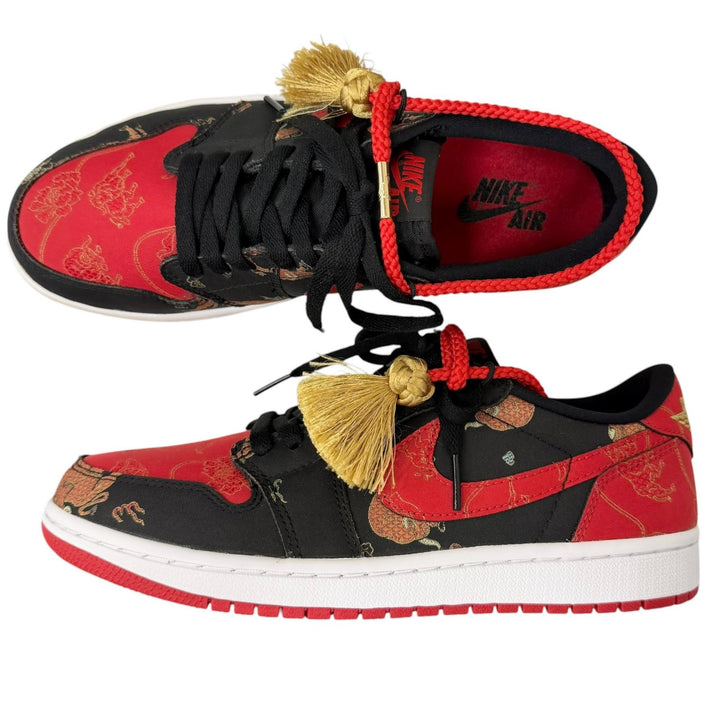 Pristine NIKE Low cut sneakers AIR JORDAN1 LOW OG CNY Chinese New Year black