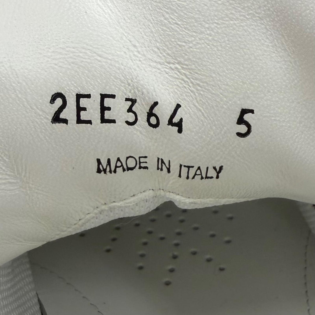 Excellent PRADA Low cut sneakers triangle logo triangle plate blue 5 2EE364