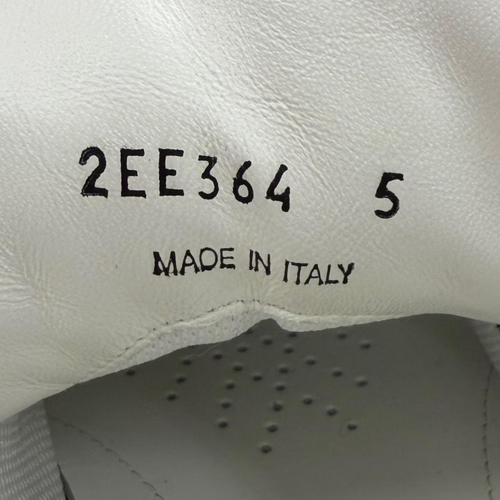 Excellent PRADA Low cut sneakers triangle logo triangle plate blue 5 2EE364