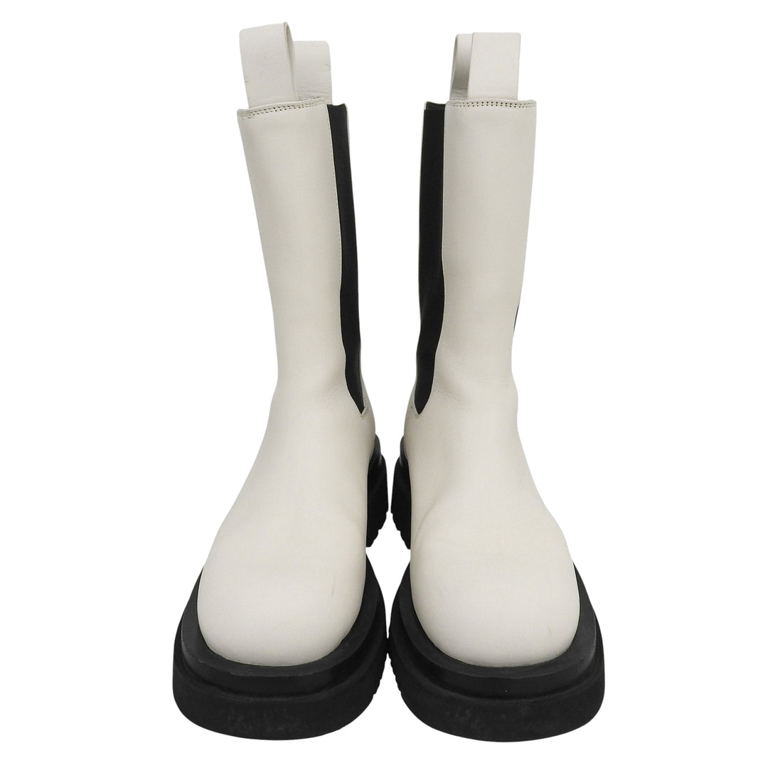 Great BOTTEGAVENETA boots Rug Chelsea boots Side Gore white Women 37