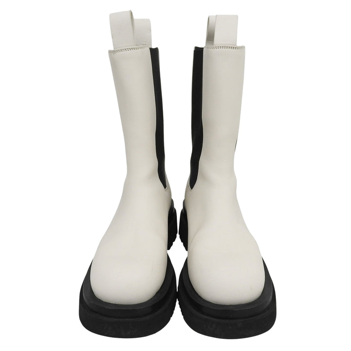 Great BOTTEGAVENETA boots Rug Chelsea boots Side Gore white Women 37