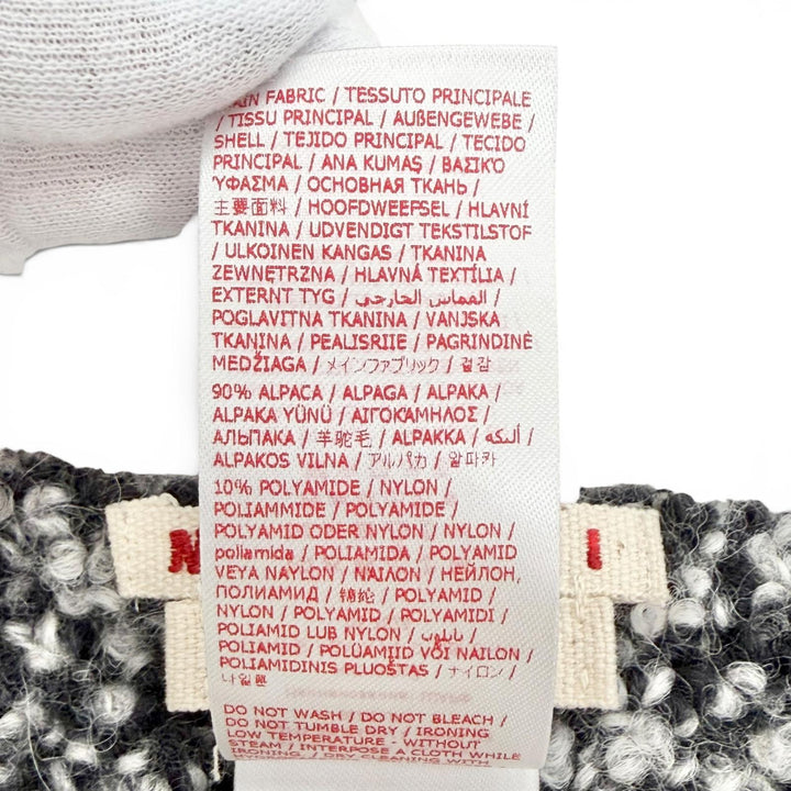 Excellent MARNI Scarf Logo patch, boucle weave, fringe, long alpaca SCMC0145Y0