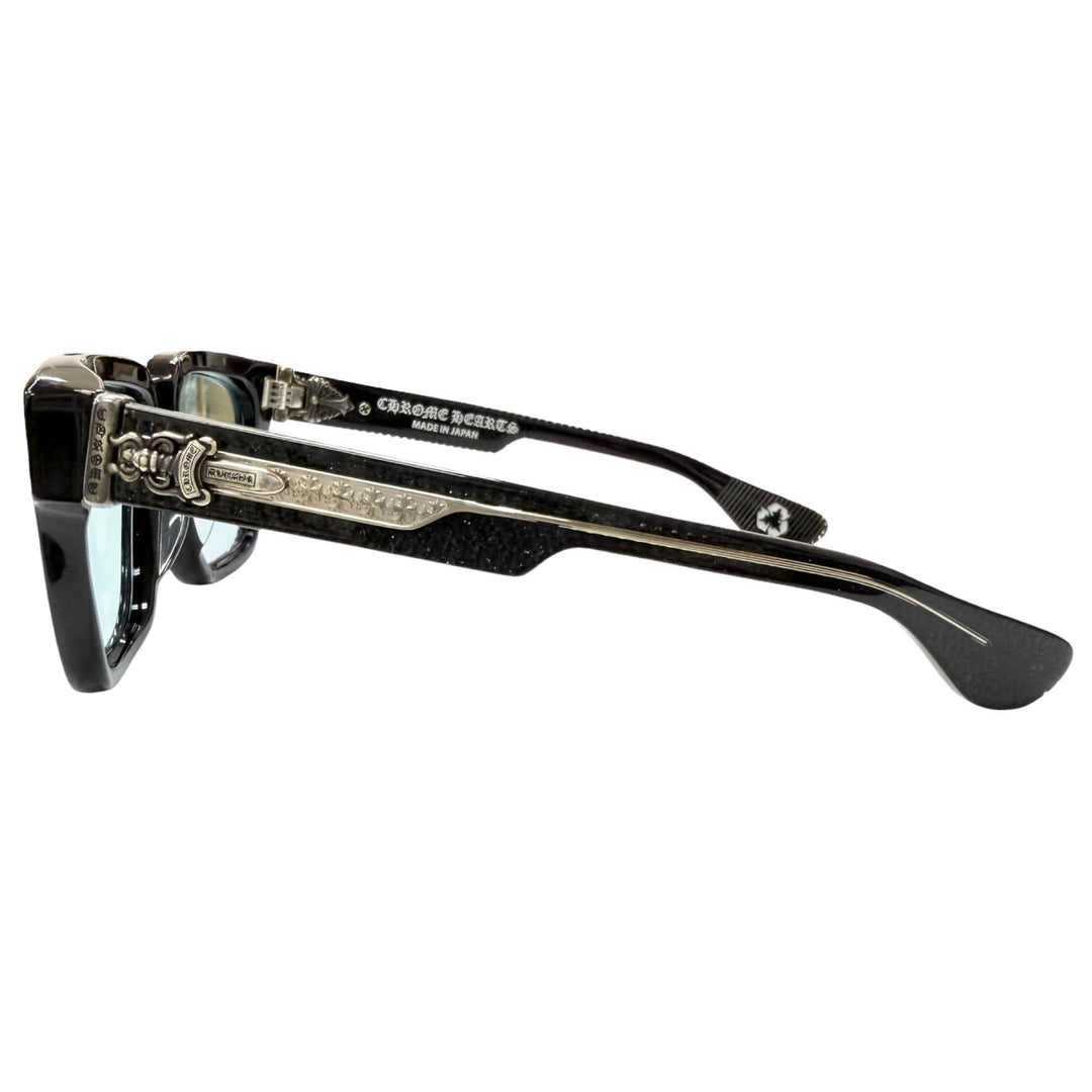 Excellent CHROME HEARTS sunglasses BOX OFFICER Glitter Dagger black SV925 mens