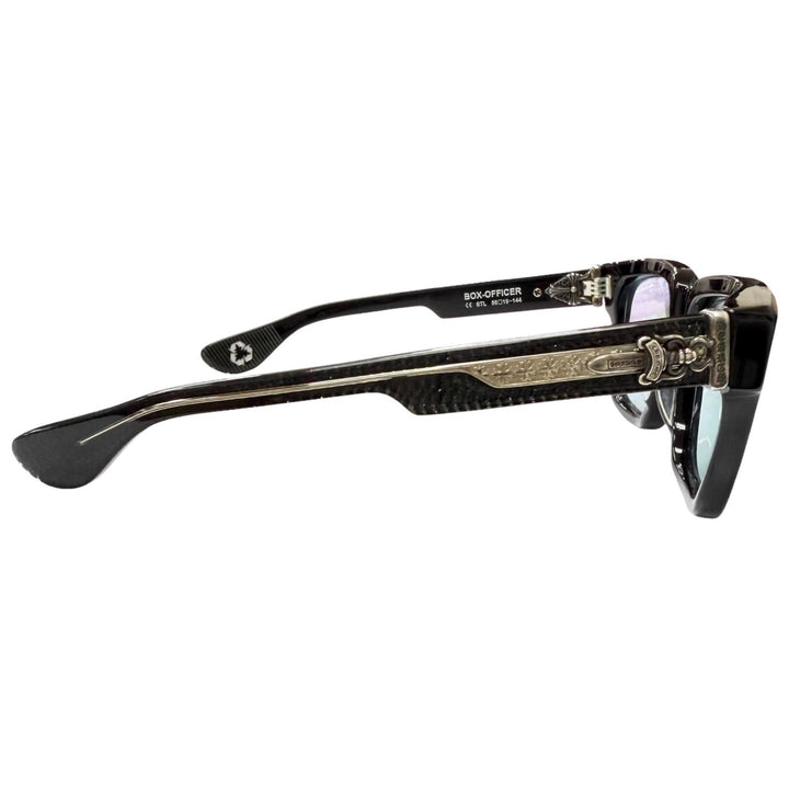 Excellent CHROME HEARTS sunglasses BOX OFFICER Glitter Dagger black SV925 mens