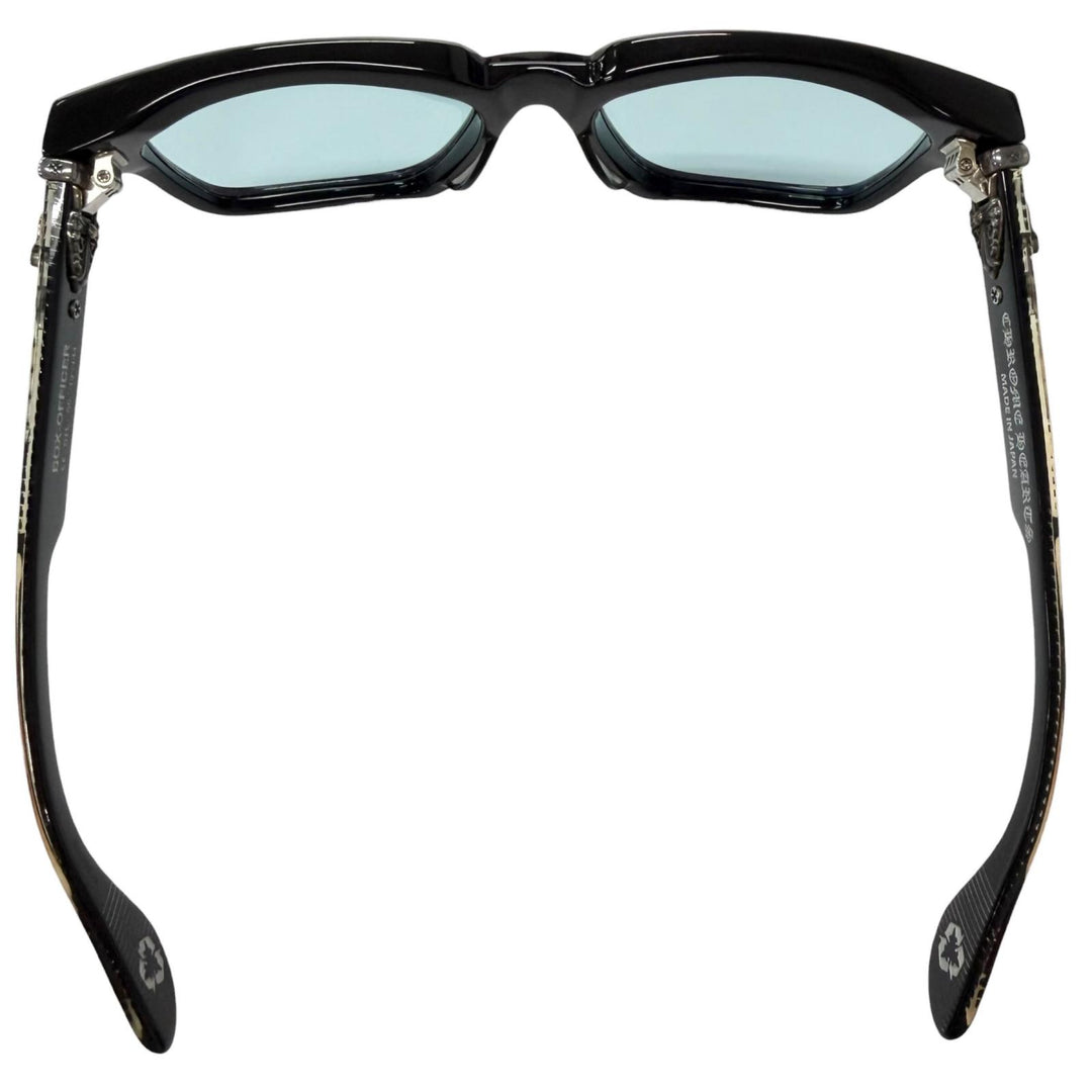 Excellent CHROME HEARTS sunglasses BOX OFFICER Glitter Dagger black SV925 mens