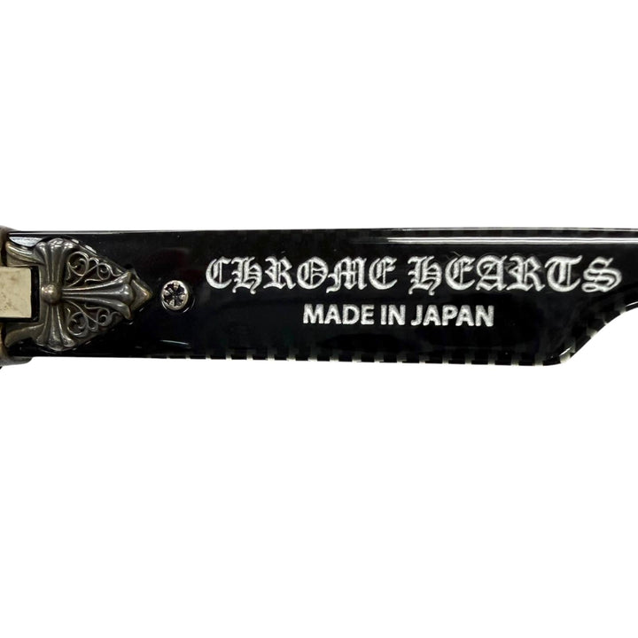 Excellent CHROME HEARTS sunglasses BOX OFFICER Glitter Dagger black SV925 mens