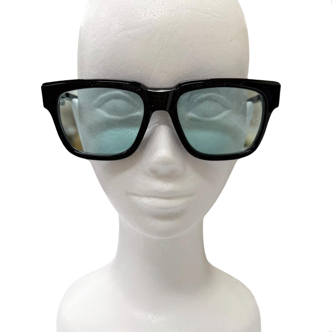 Excellent CHROME HEARTS sunglasses BOX OFFICER Glitter Dagger black SV925 mens