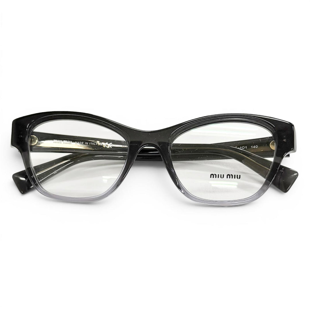Excellent MIUMIU Glasses Logo Gradient Frame black Women VMU08T