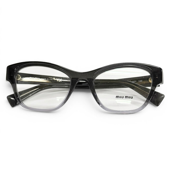 Excellent MIUMIU Glasses Logo Gradient Frame black Women VMU08T