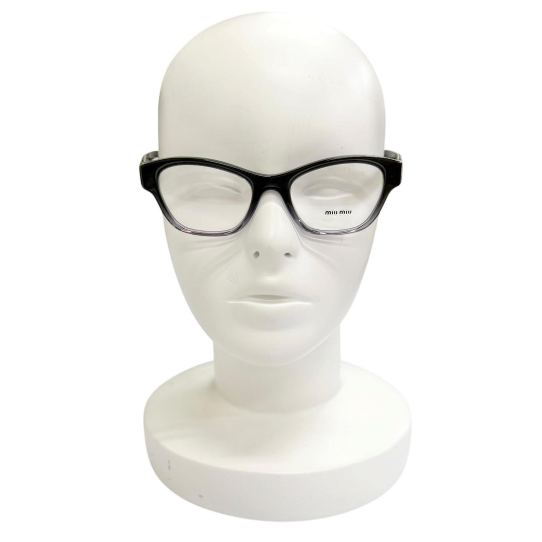Excellent MIUMIU Glasses Logo Gradient Frame black Women VMU08T