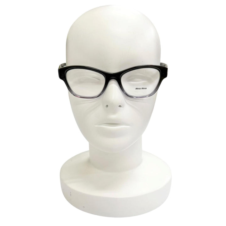 Excellent MIUMIU Glasses Logo Gradient Frame black Women VMU08T