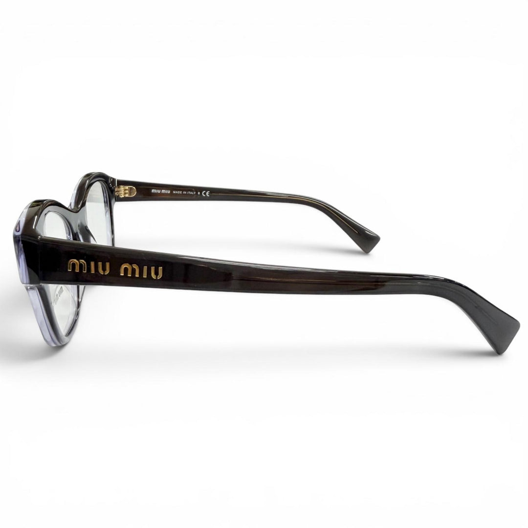 Excellent MIUMIU Glasses Logo Gradient Frame black Women VMU08T