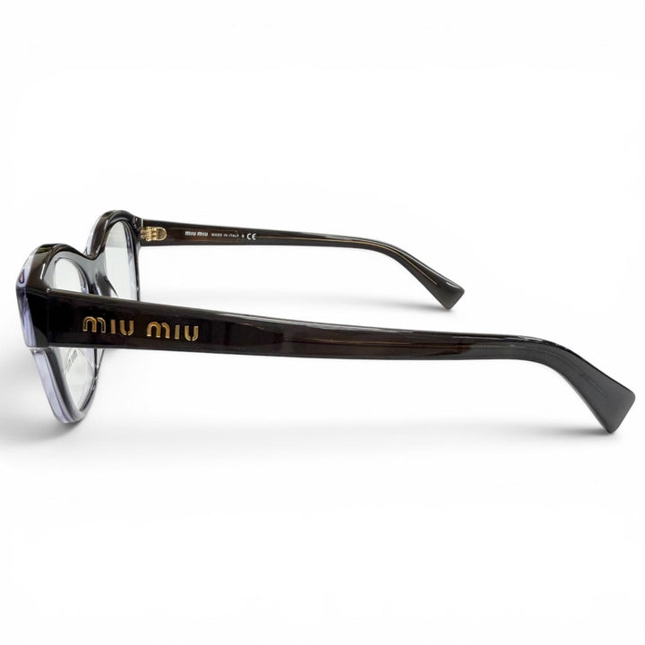 Excellent MIUMIU Glasses Logo Gradient Frame black Women VMU08T