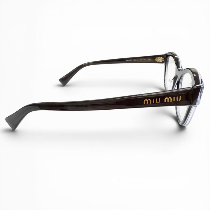 Excellent MIUMIU Glasses Logo Gradient Frame black Women VMU08T