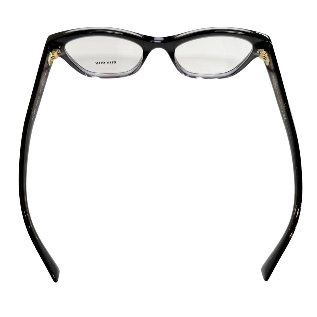 Excellent MIUMIU Glasses Logo Gradient Frame black Women VMU08T