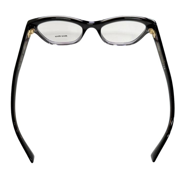 Excellent MIUMIU Glasses Logo Gradient Frame black Women VMU08T