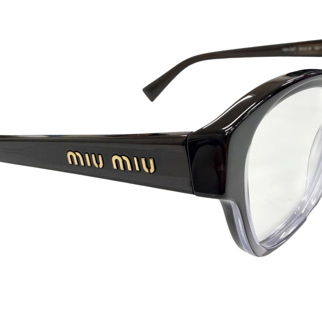 Excellent MIUMIU Glasses Logo Gradient Frame black Women VMU08T