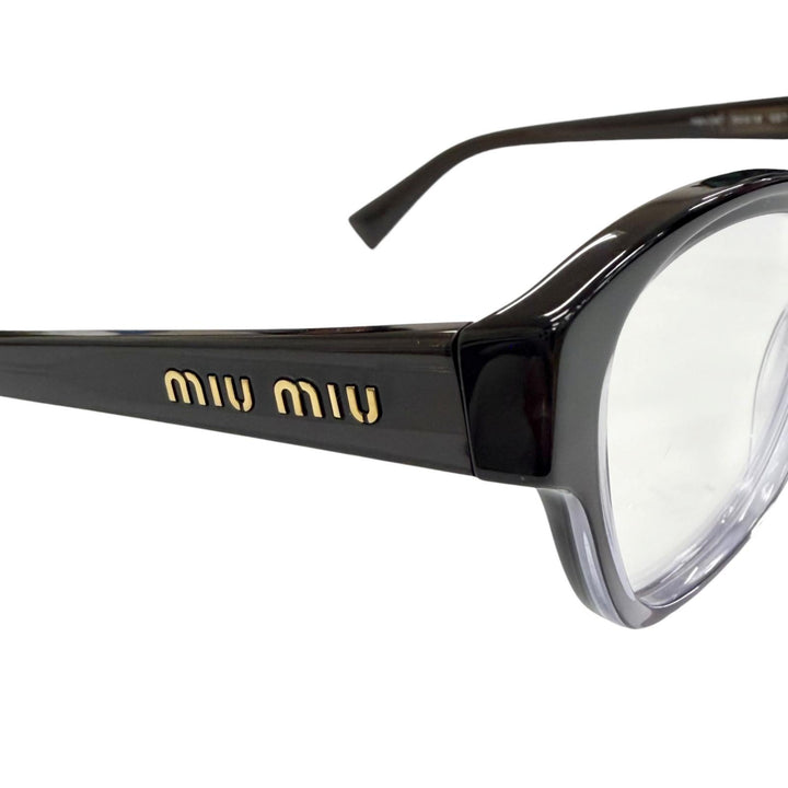 Excellent MIUMIU Glasses Logo Gradient Frame black Women VMU08T
