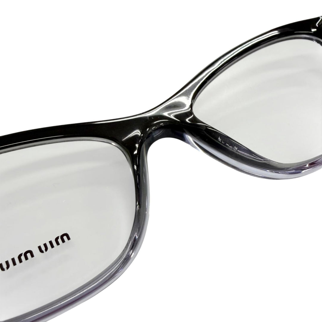 Excellent MIUMIU Glasses Logo Gradient Frame black Women VMU08T