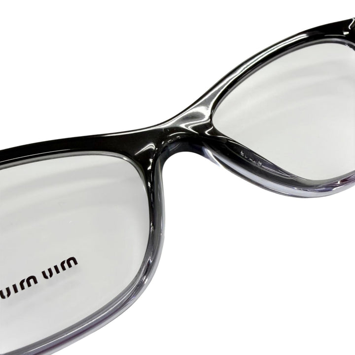 Excellent MIUMIU Glasses Logo Gradient Frame black Women VMU08T