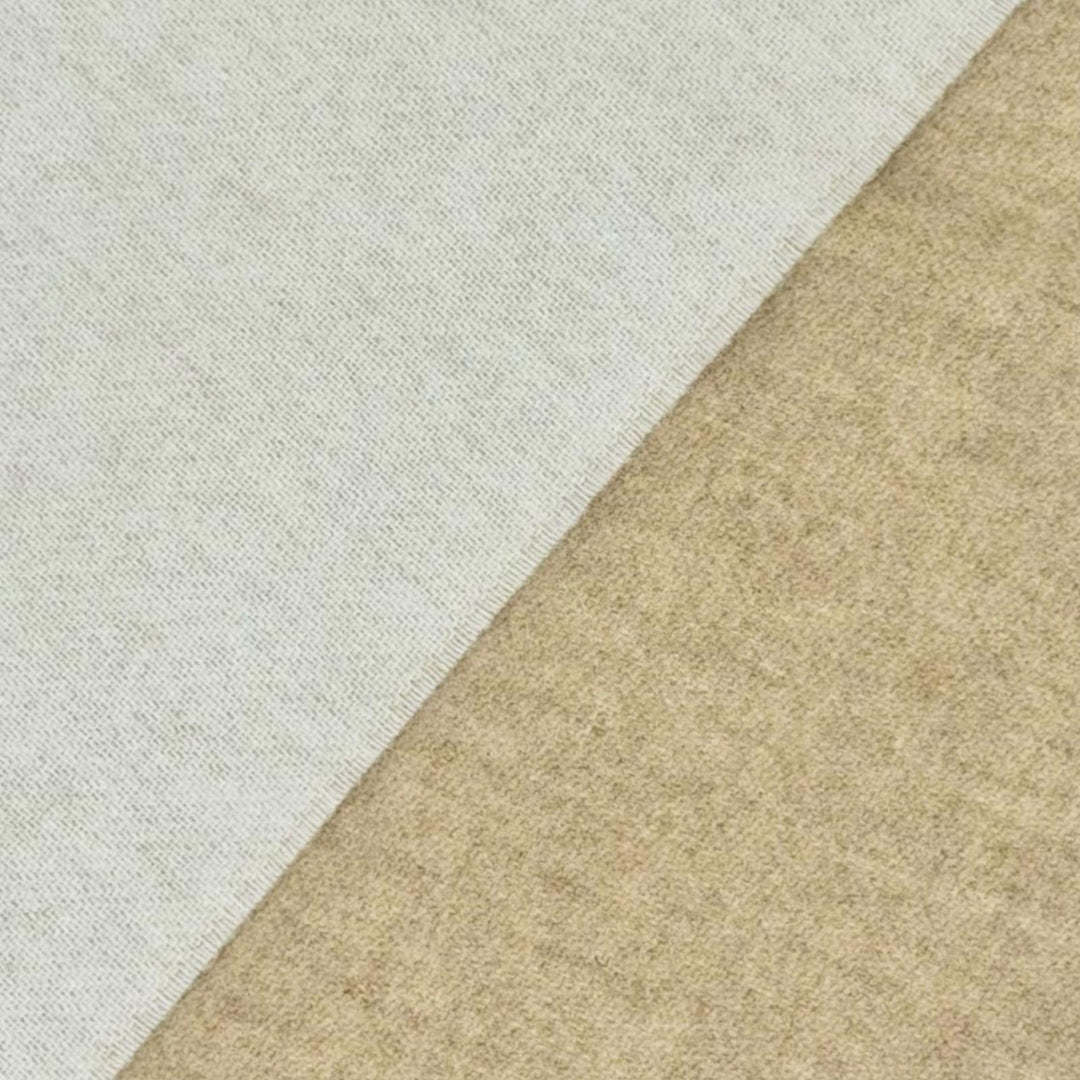 Excellent LOEWE Scarf Anagram logo leather patch fringe Ivory wool Women