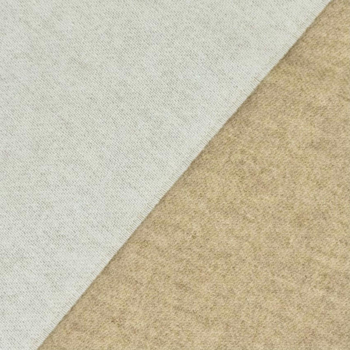 Excellent LOEWE Scarf Anagram logo leather patch fringe Ivory wool Women