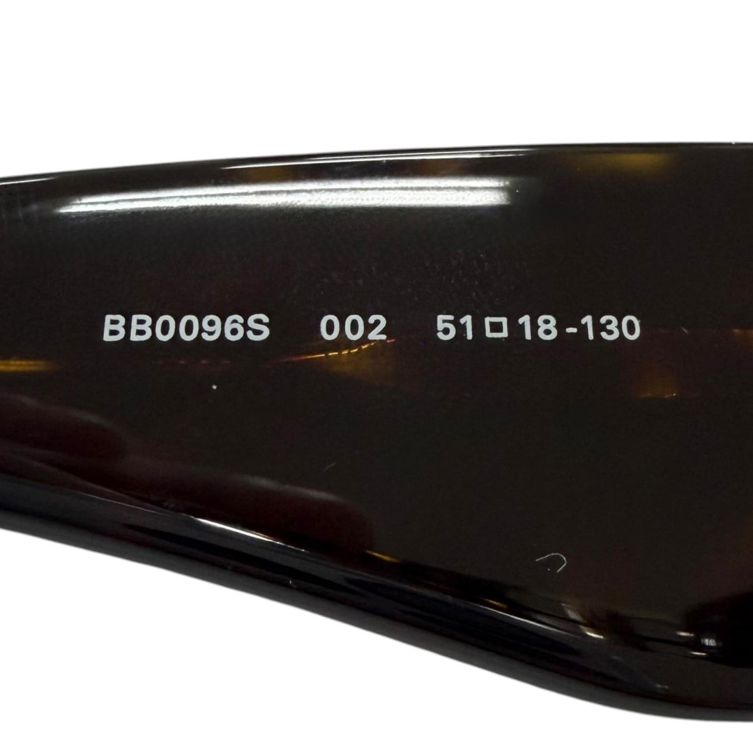 Excellent BALENCIAGA sunglasses BB Logo Metal Eyewear brown marble
