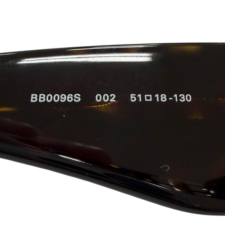 Excellent BALENCIAGA sunglasses BB Logo Metal Eyewear brown marble